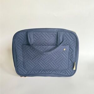 BAGSMART - Medium Quilted Blue Travel Bag with hanging hook.